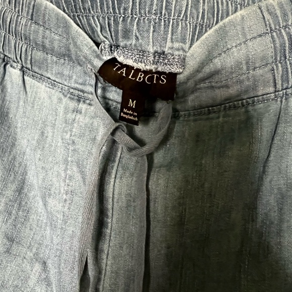 Talbots Drawstring Chambray Pants - Picture 4 of 4